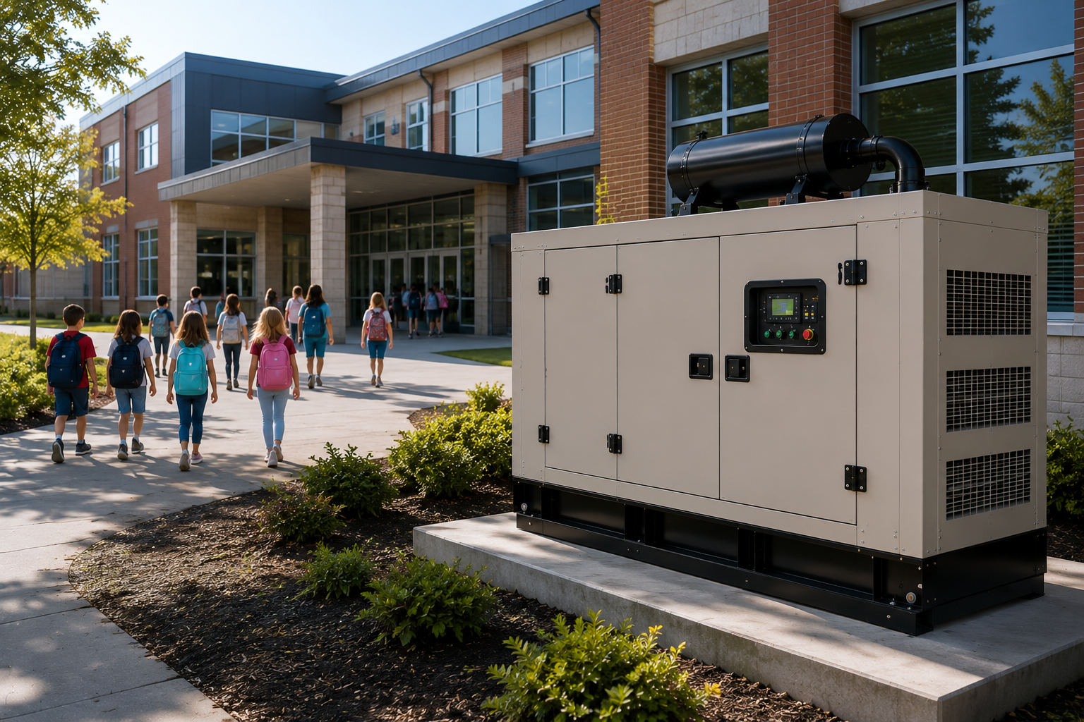 silent generator for schools