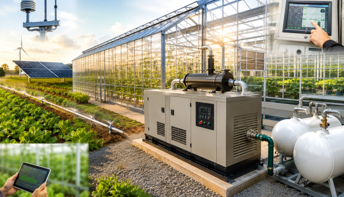 gas generator for greenhouses