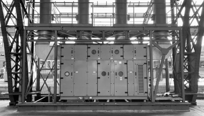a large metal structure