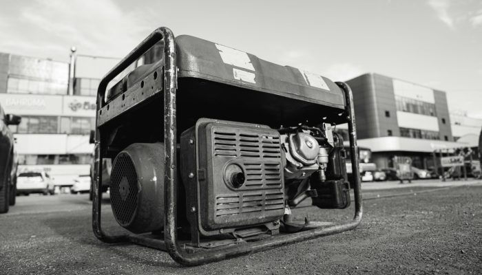 a car is parked in a parking lot