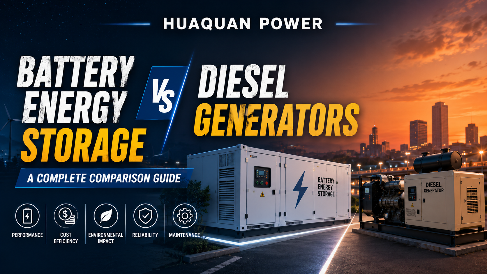 Battery energy storage vs diesel generator