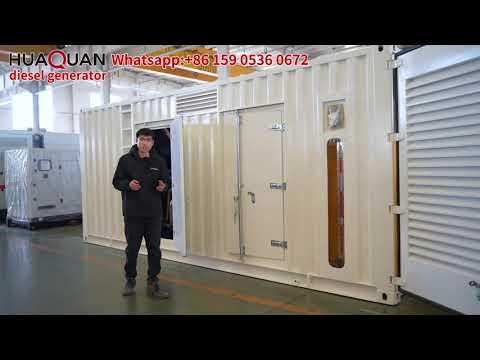 HUAQUAN 800kW container generator set is suitable for mining.#dieselgeneratorset #gasgeneratorset