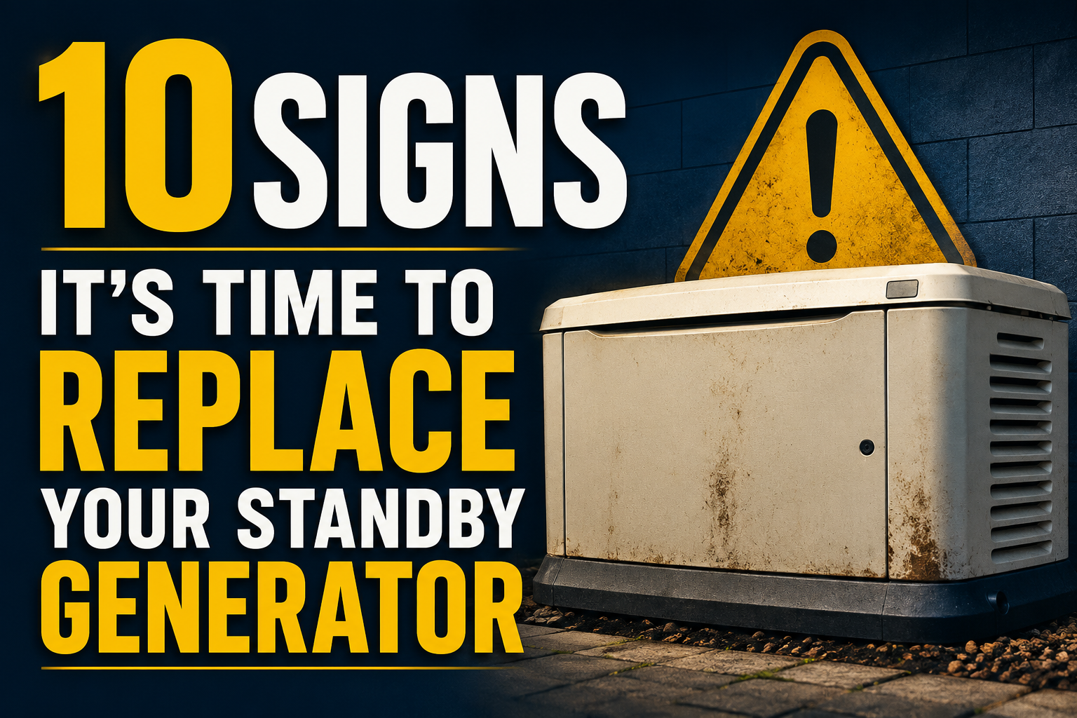 signs to replace a standby generator