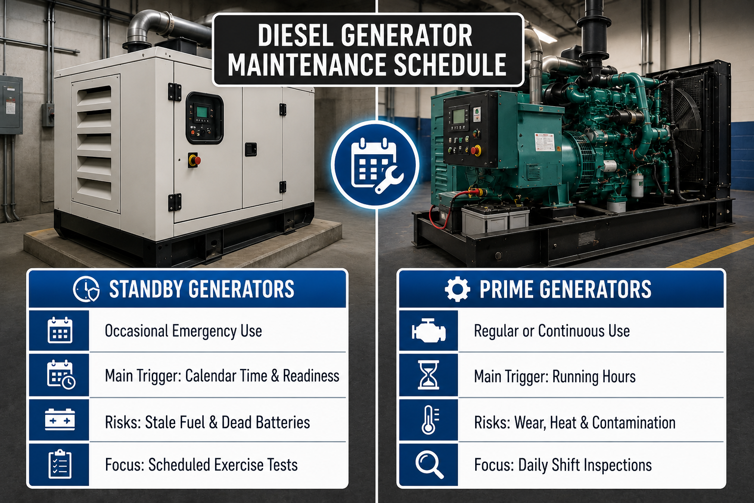 Diesel Generator Maintenance Schedule