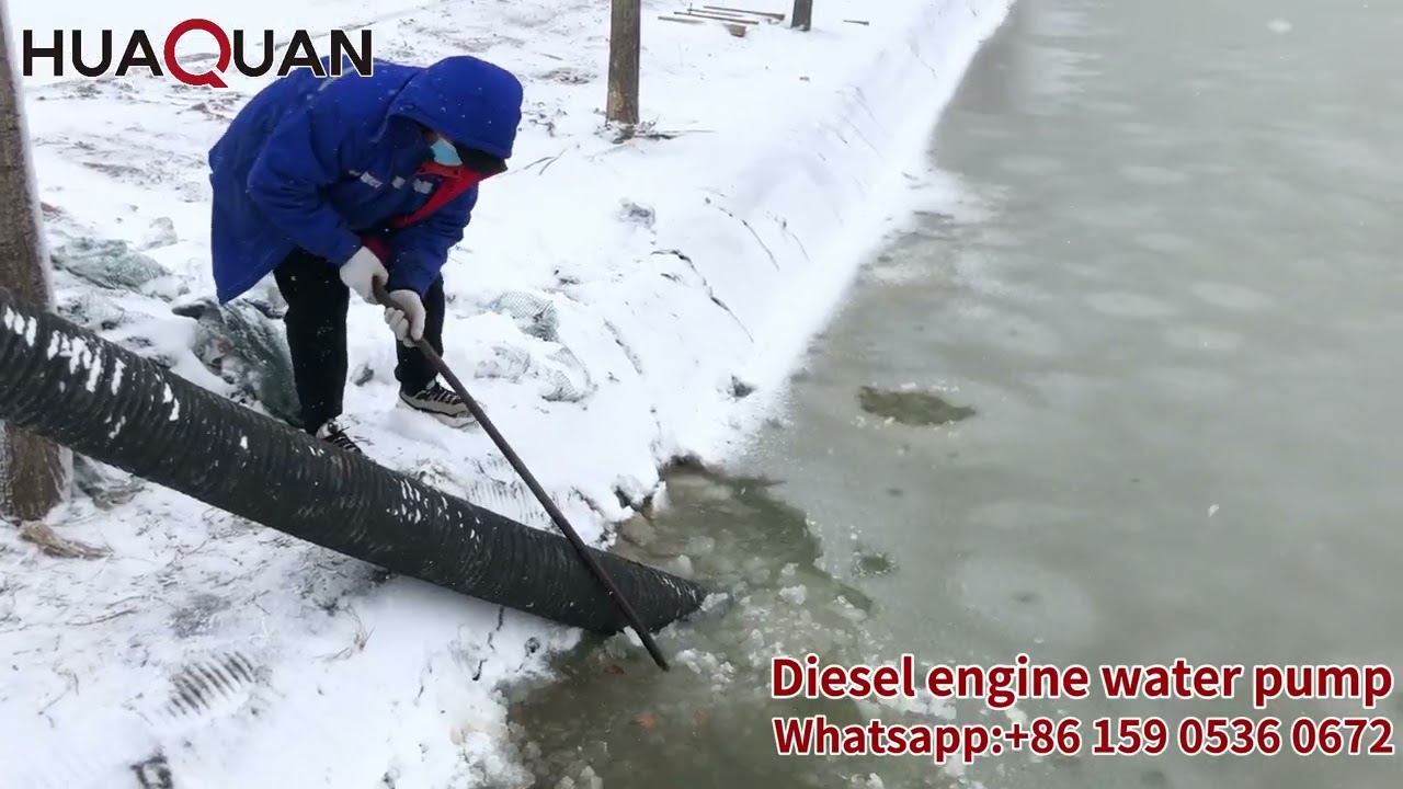 HUAQUAN Pruebas al aire libre de la bomba de agua del motor diesel.#Dieselenginewaterpump#waterpump